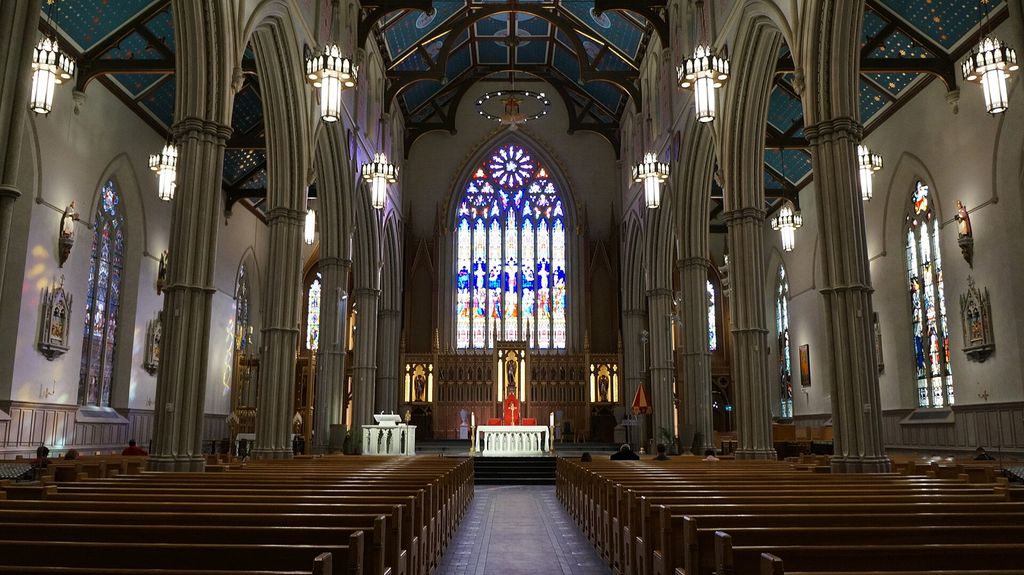 The nave of St. Michael's Cathedral Basilica in Toronto