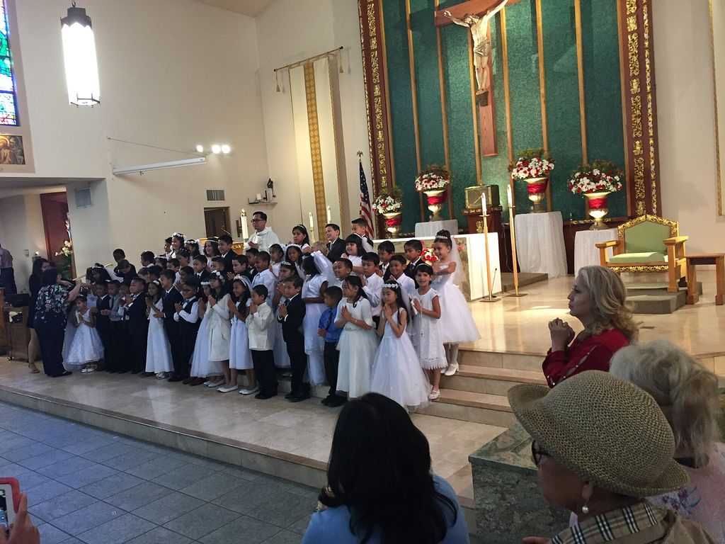 First Communion at Holy Family Catholic Church in Artesia