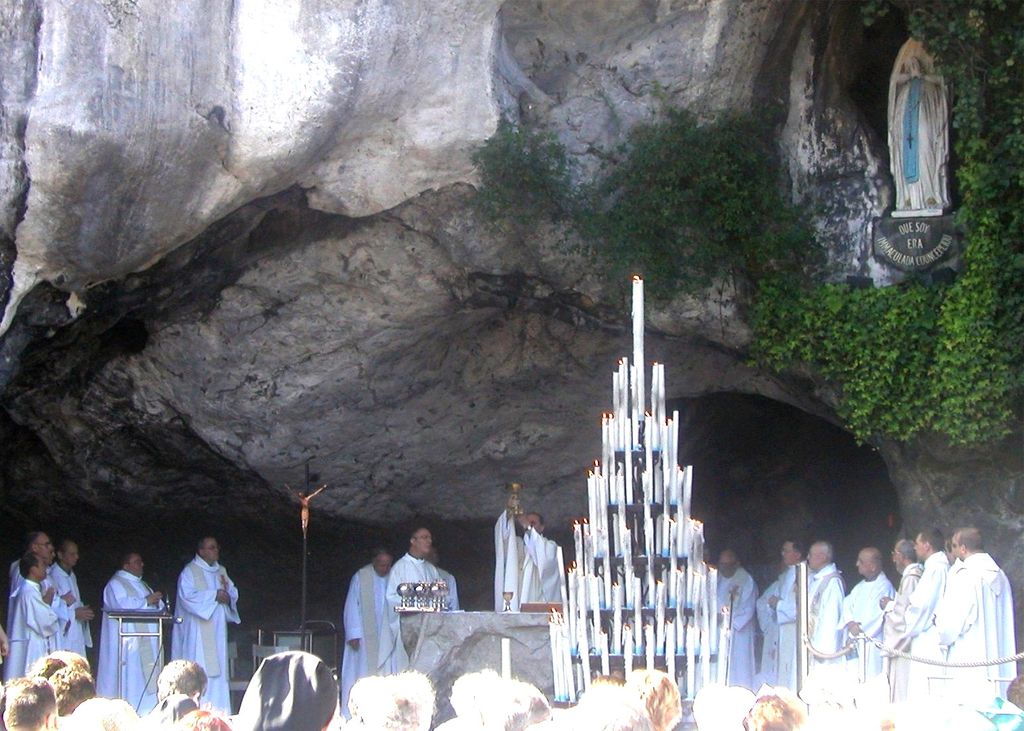 Mass at the Catholic Sanctuary of Our Lady of Lourdes