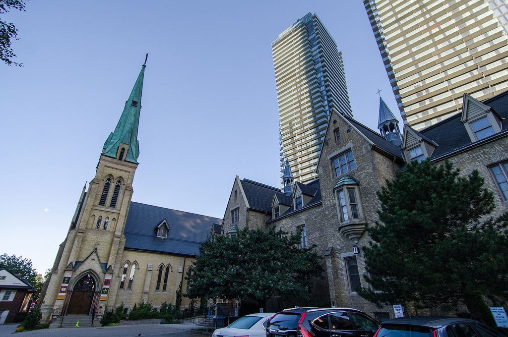 Front of a Toronto parish church